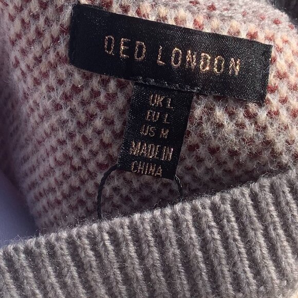 ASOS QED London Knitted Singlet in Multi Print Sweater Vest Oversized - Picture 7 of 16